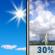 Wednesday: Sunny then Chance Showers And Thunderstorms