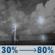 Tonight: Showers and thunderstorms after 11pm. Mostly cloudy. Low around 66, with temperatures rising to around 68 overnight. South wind 5 to 12 mph. Chance of precipitation is 80%. New rainfall amounts between a tenth and quarter of an inch possible. Tonight: Showers And Thunderstorms